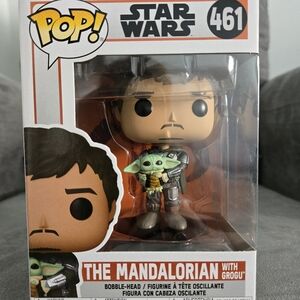 The Mandalorian with Grogu Bobble-head POP! Star Wars 461